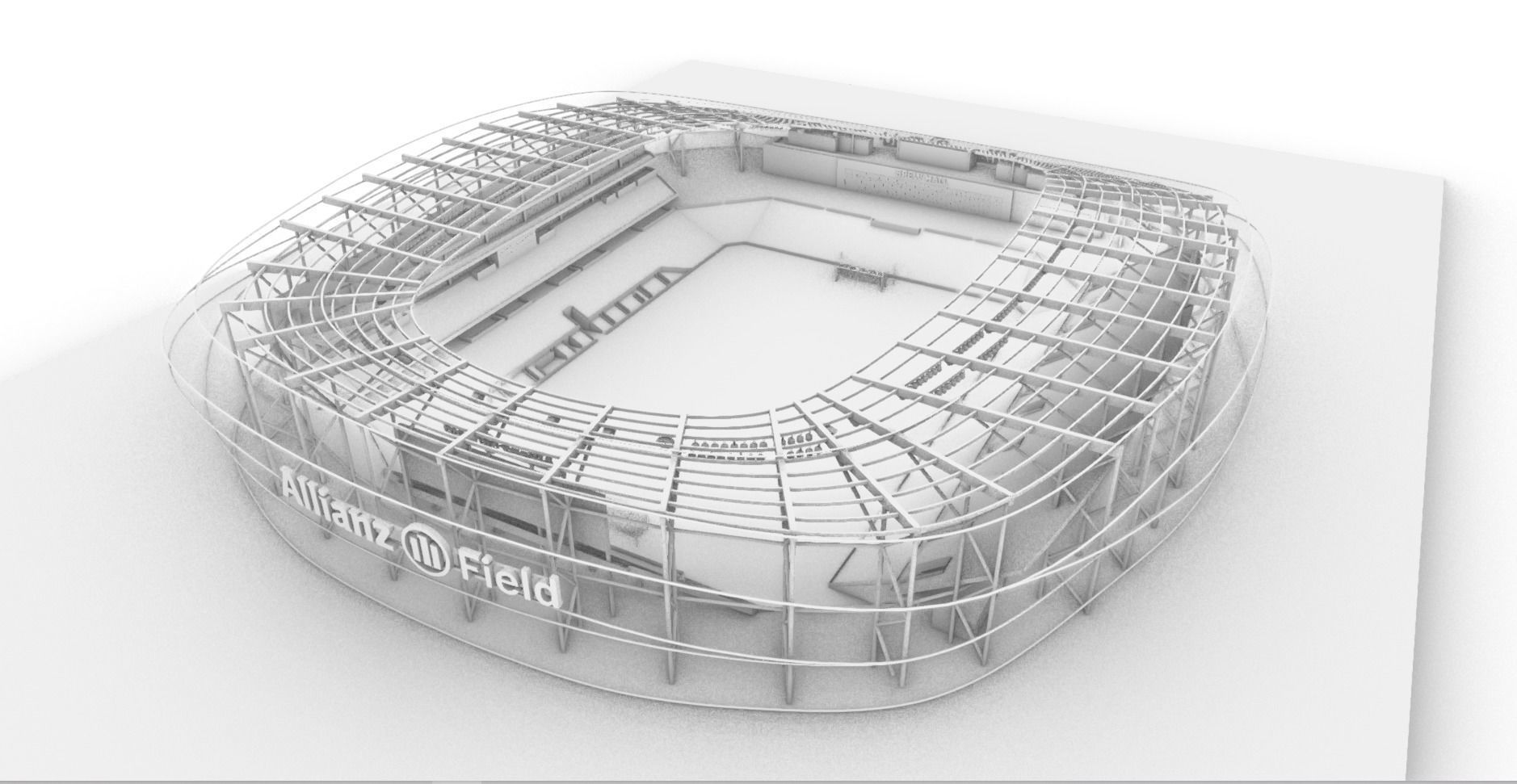 Allianz Field Stadium Low-poly 3D model_45