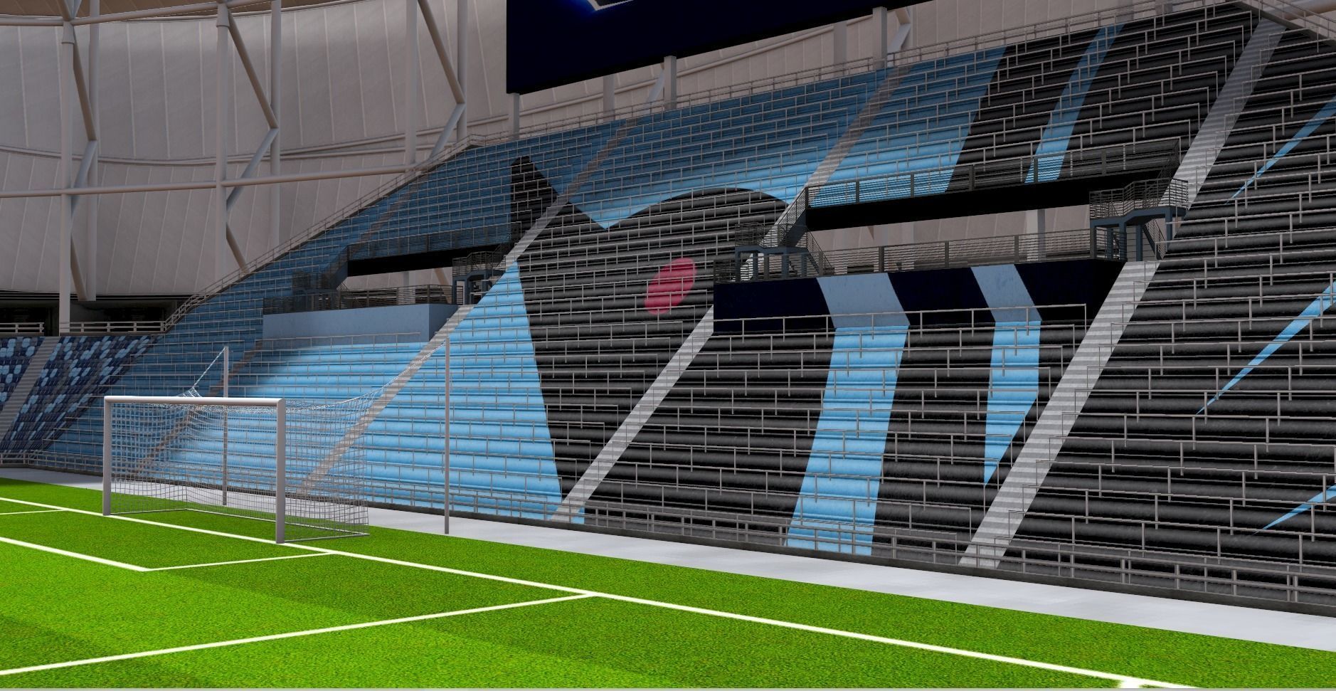 Allianz Field Stadium Low-poly 3D model_33