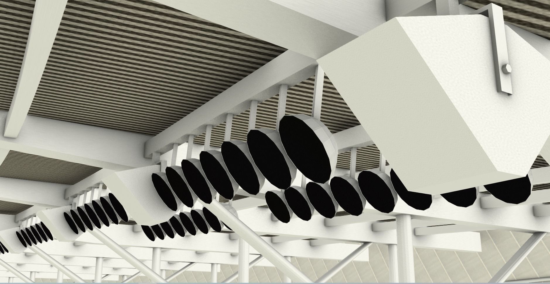 Allianz Field Stadium Low-poly 3D model_39