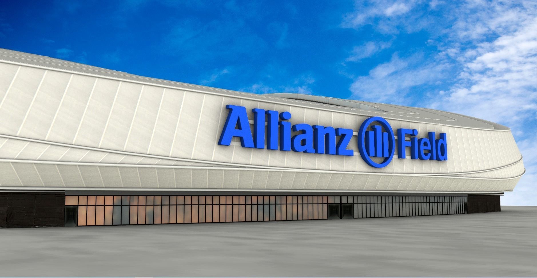 Allianz Field Stadium Low-poly 3D model_10