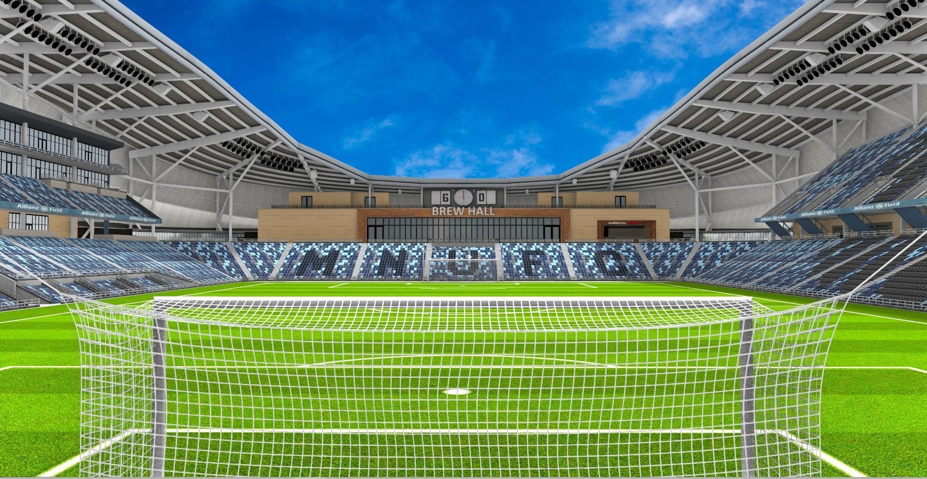 Allianz Field Stadium Low-poly 3D model_30
