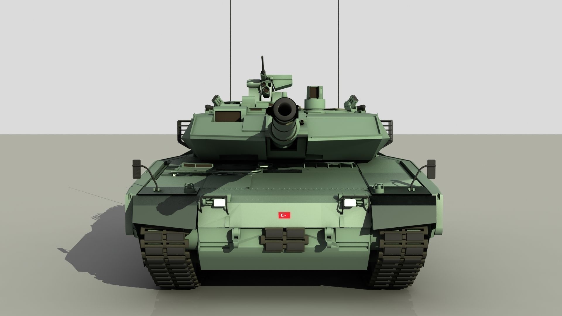 Turkish main battle tank   ALTAY 3D model_1