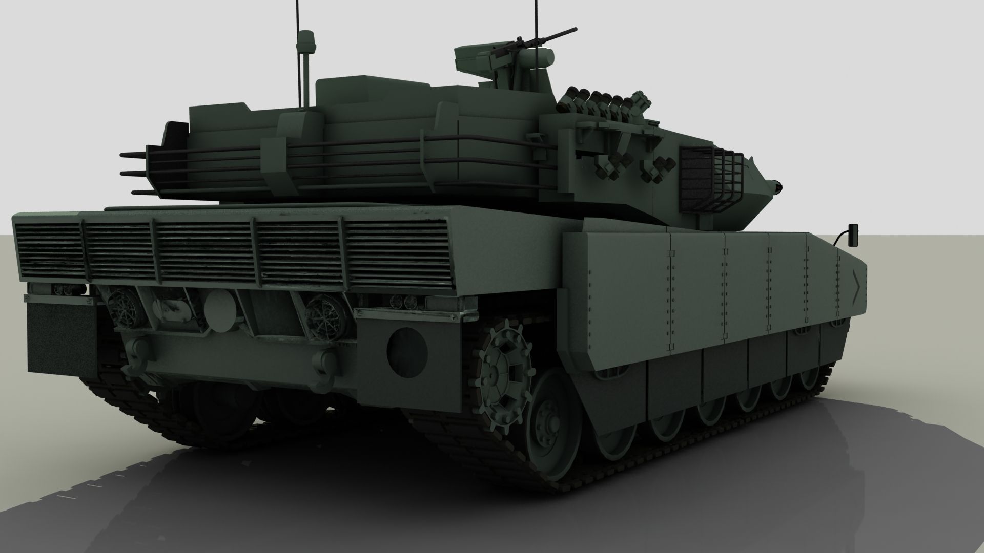 Turkish main battle tank   ALTAY 3D model_6