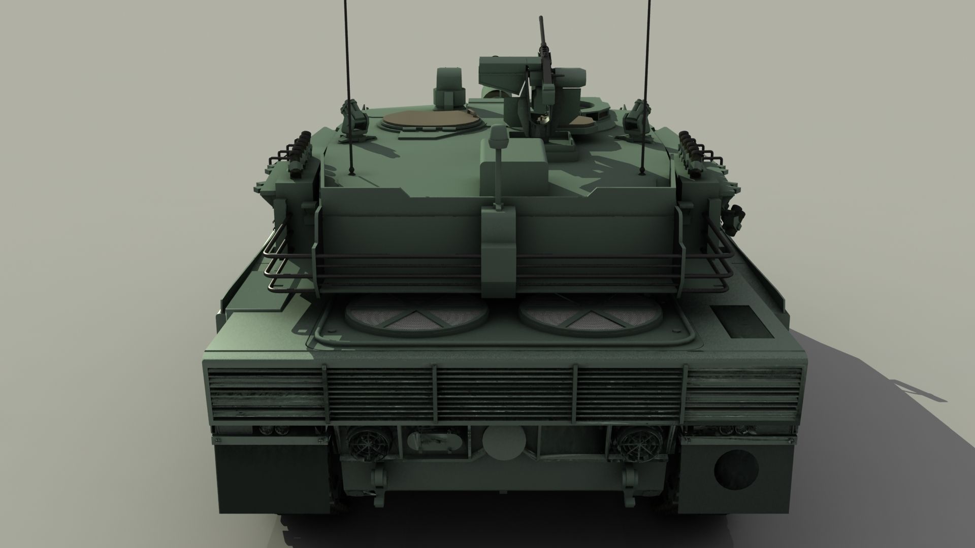 Turkish main battle tank   ALTAY 3D model_4