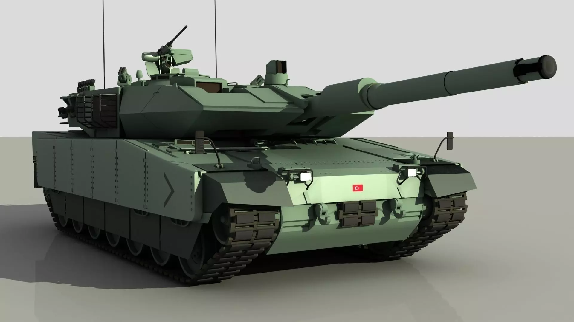 Turkish main battle tank   ALTAY 3D model_0