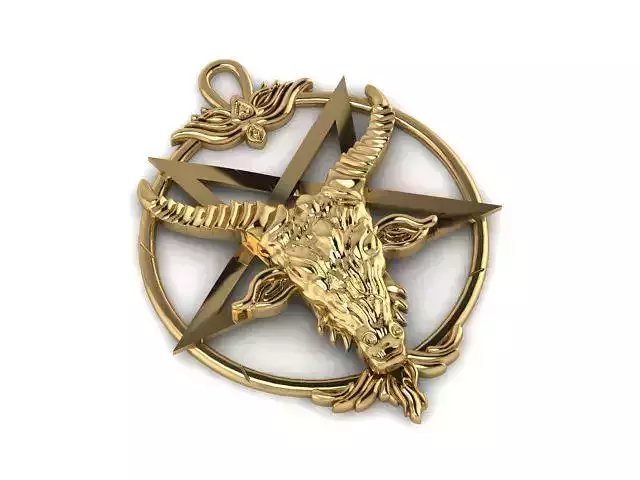 Capricorn Pendant 3D