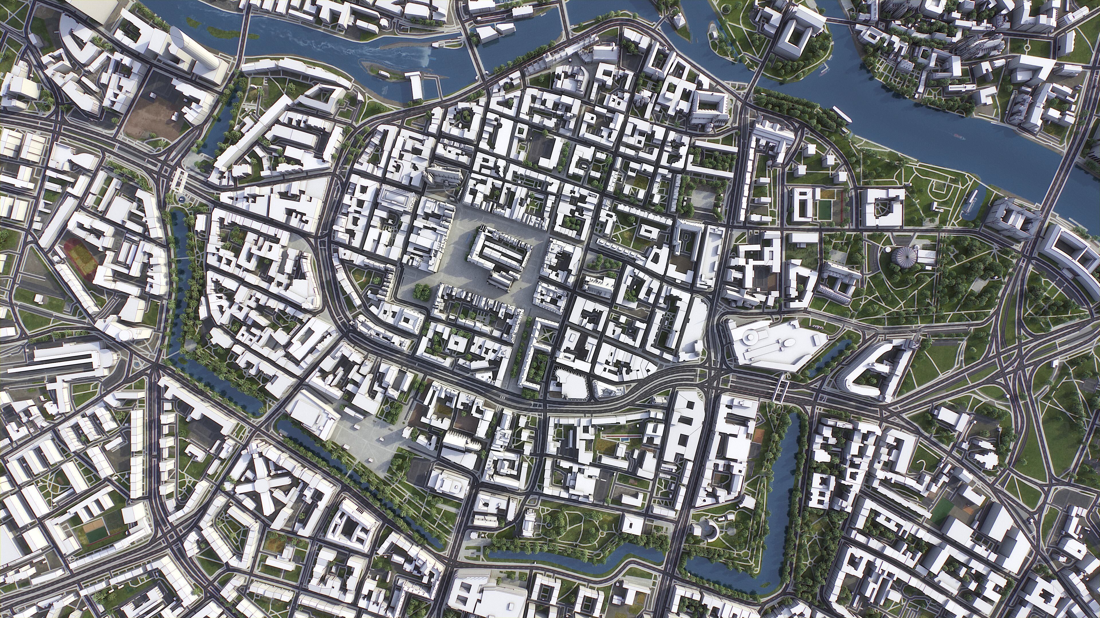 Wroclaw - 3D City Model Low-poly 3D model_10