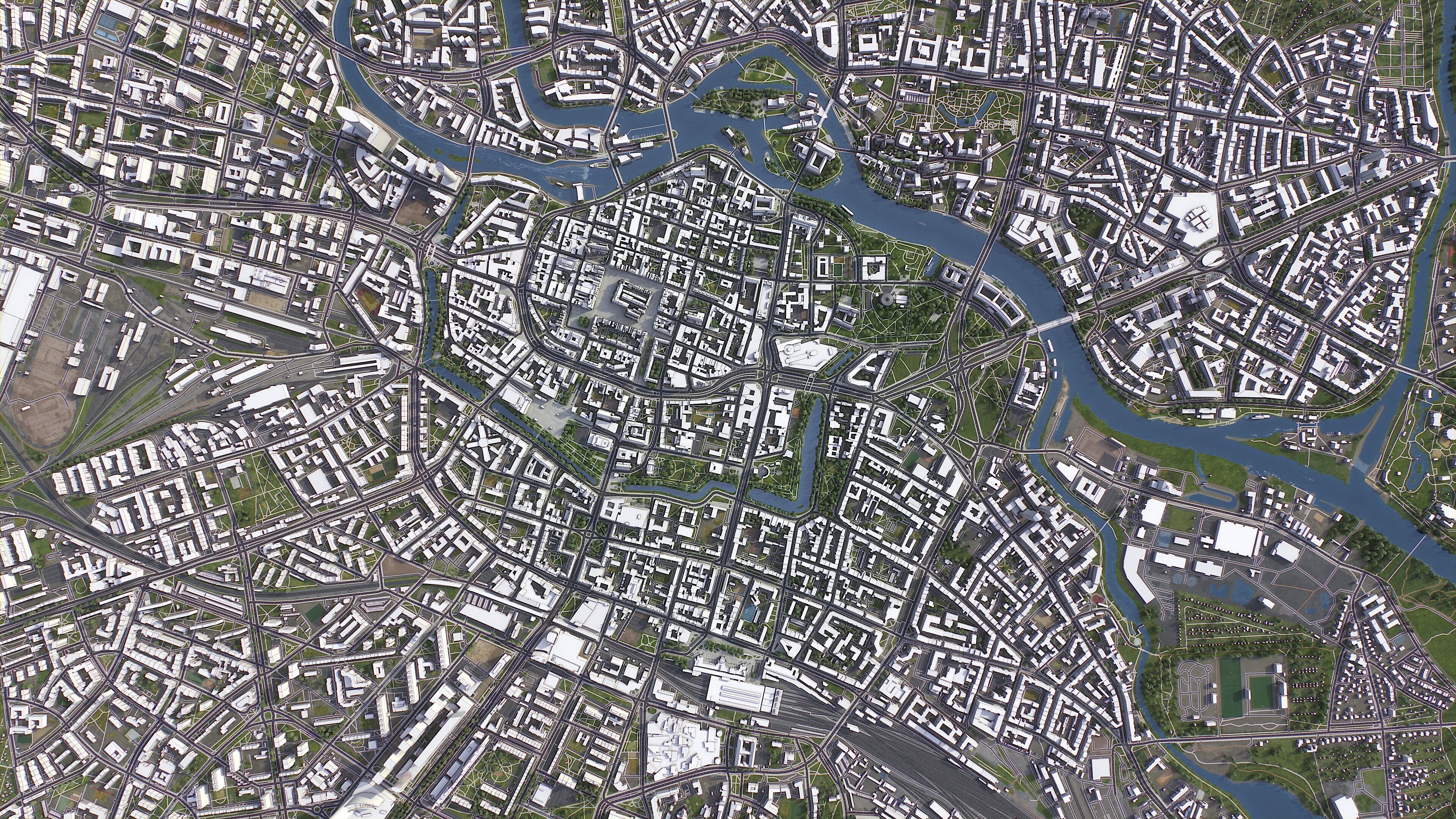 Wroclaw - 3D City Model Low-poly 3D model_11