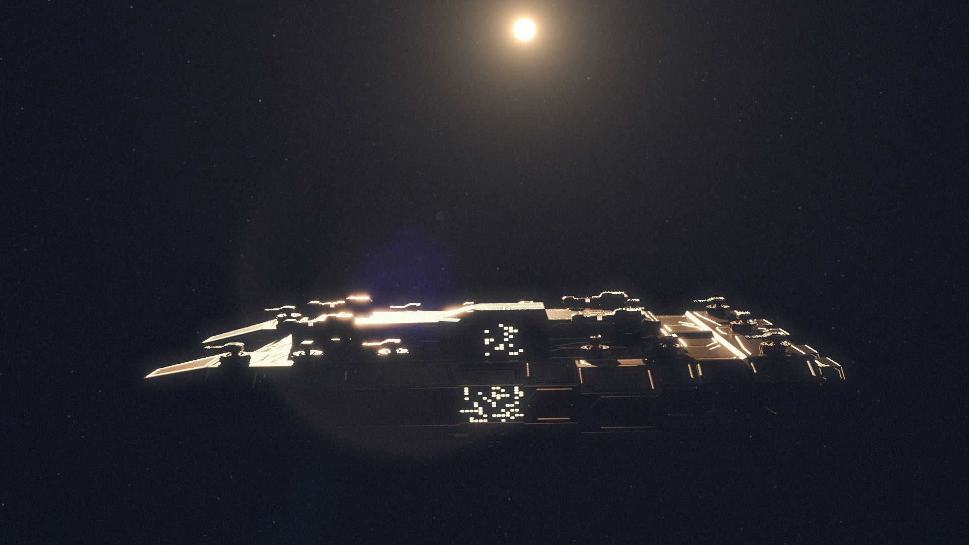 Warship Freedom Free low-poly 3D model_1