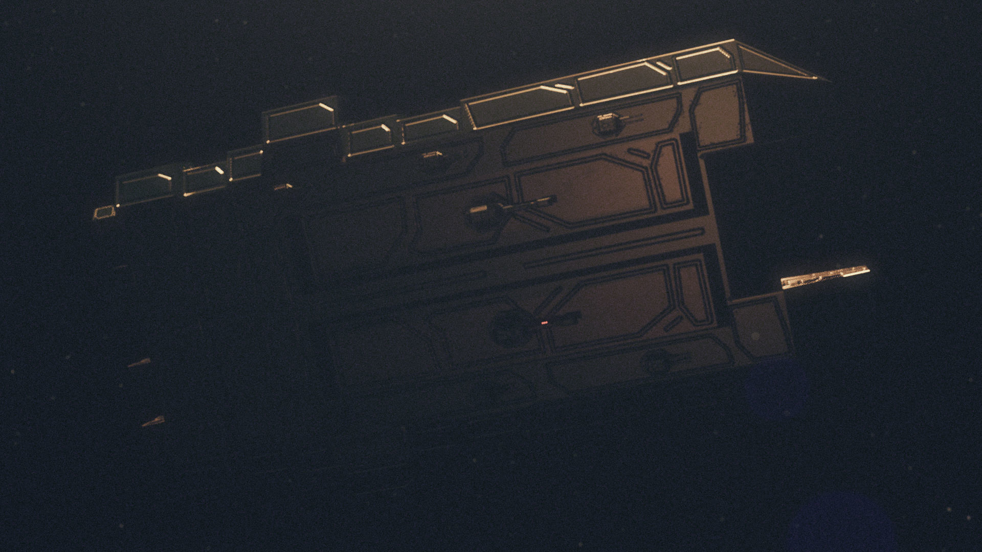 Warship Freedom Free low-poly 3D model_6