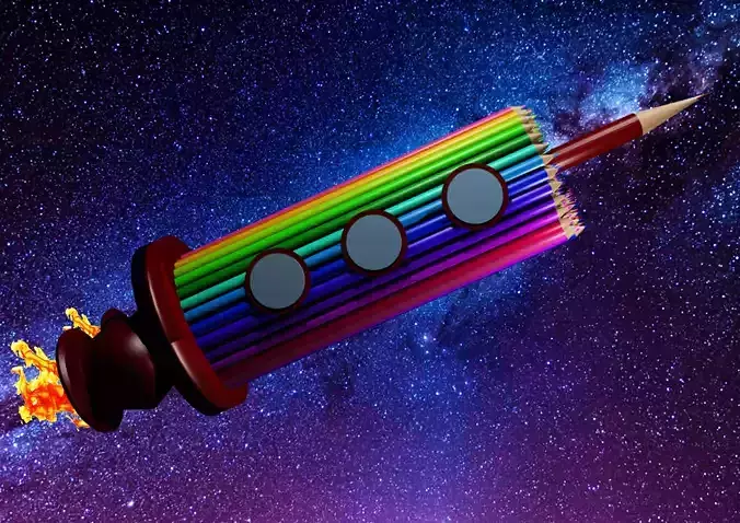 Pencil Spaceship