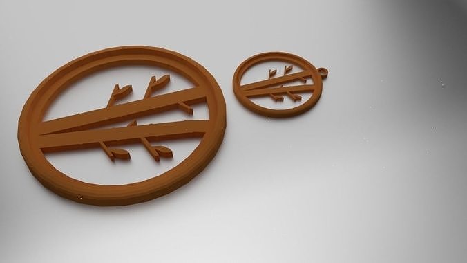 Glass Coaster bamboo and Pendant 3D print model