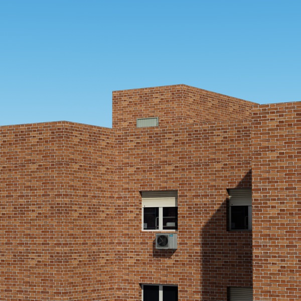 Building apartment Low-poly 3D model_8