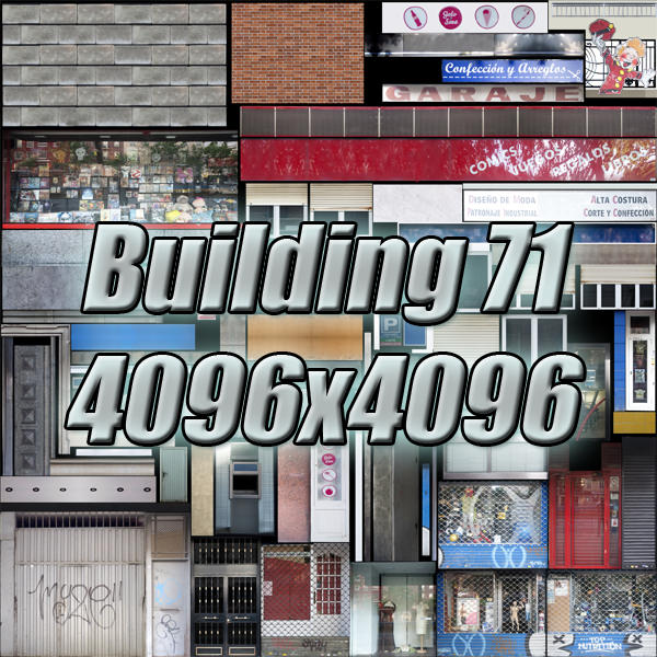 Building apartment Low-poly 3D model_16