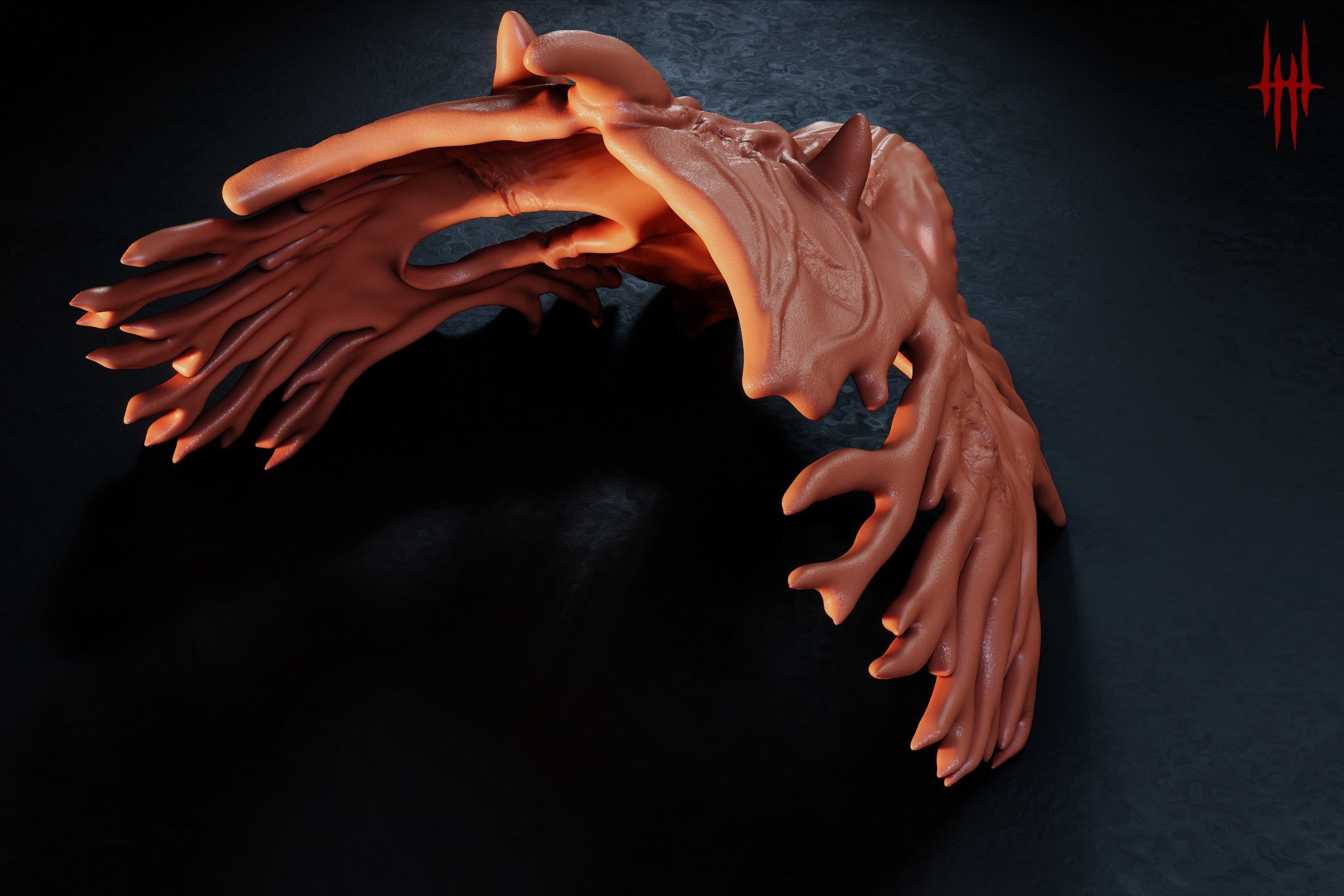Dark Fantasy Demon Mask 3D print model_8