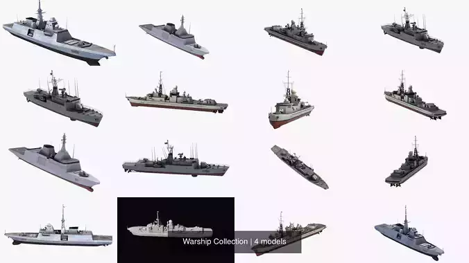 Warship Collection military ship 