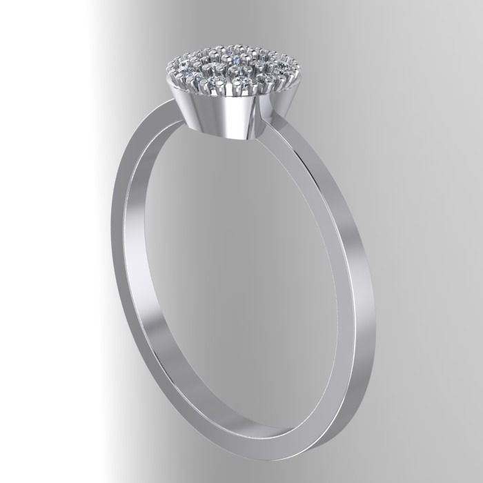 001 ring gold  3D print model_2