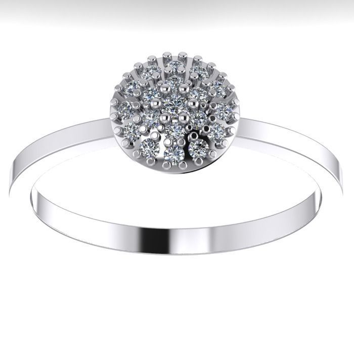 001 ring gold  3D print model_1