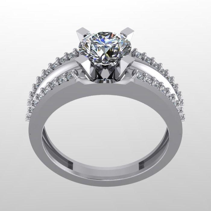 039 gold ring 1 3D print model_1