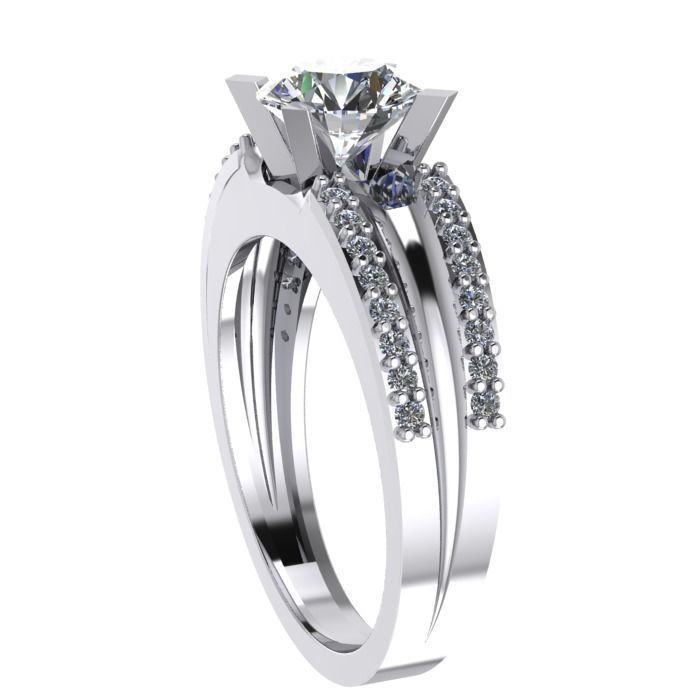 039 gold ring 1 3D print model_2