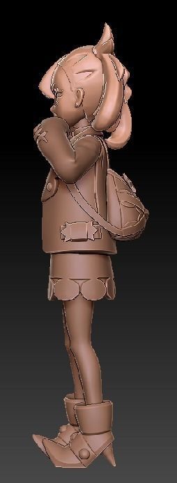 Pokemon Marnie Smile 3D print model_2