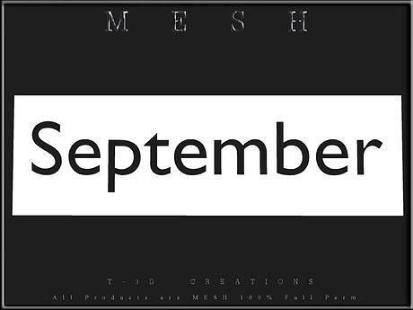 September - C mesh Low-poly 3D model