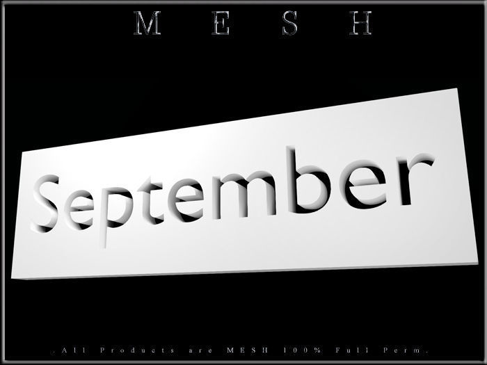 September - C mesh Low-poly 3D model_1