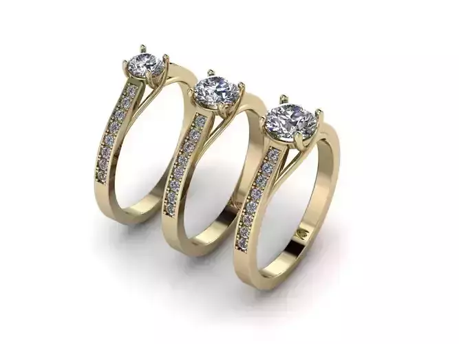 Jewelry Rings NINE RINGS 016 3D print model