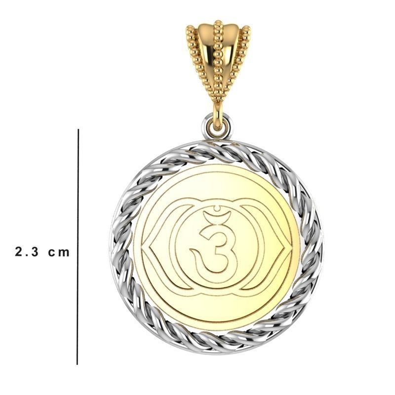 049 ajna chakra pendant 3D print model_3