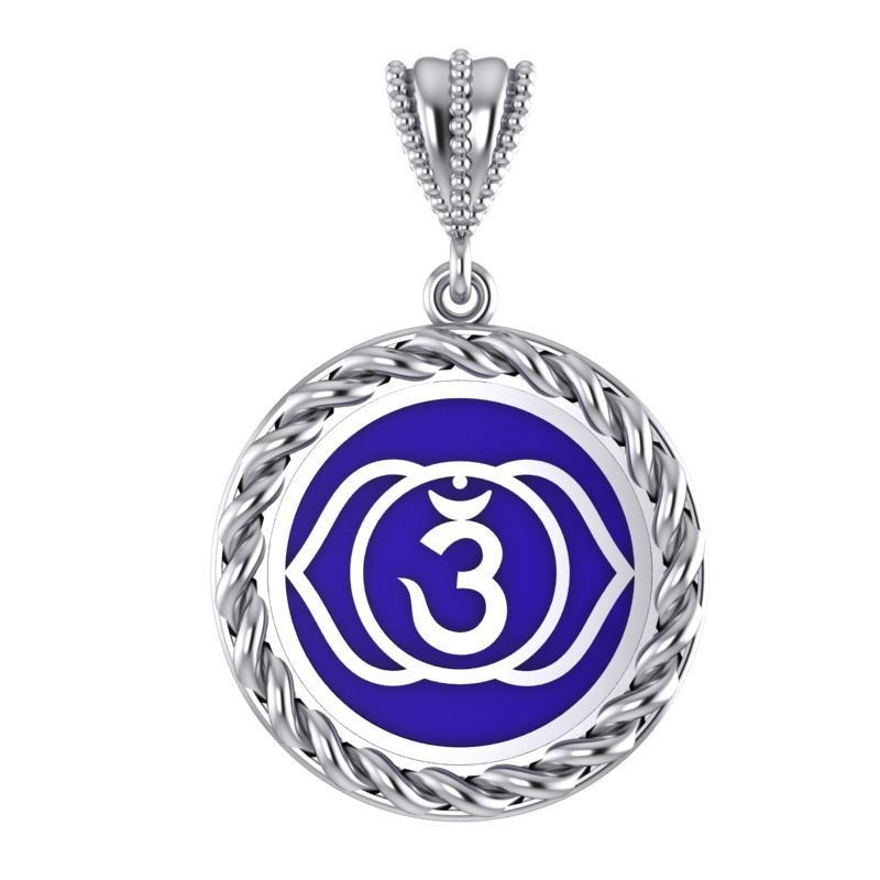 049 ajna chakra pendant 3D print model_1