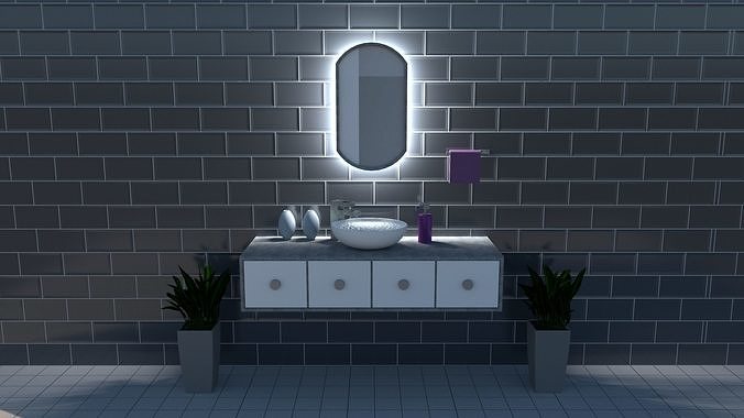 3D Bathroom Sink 3D model