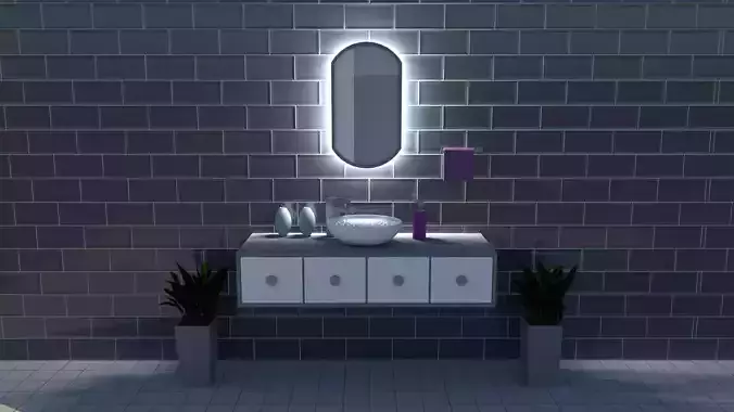 3D Bathroom Sink 3D model