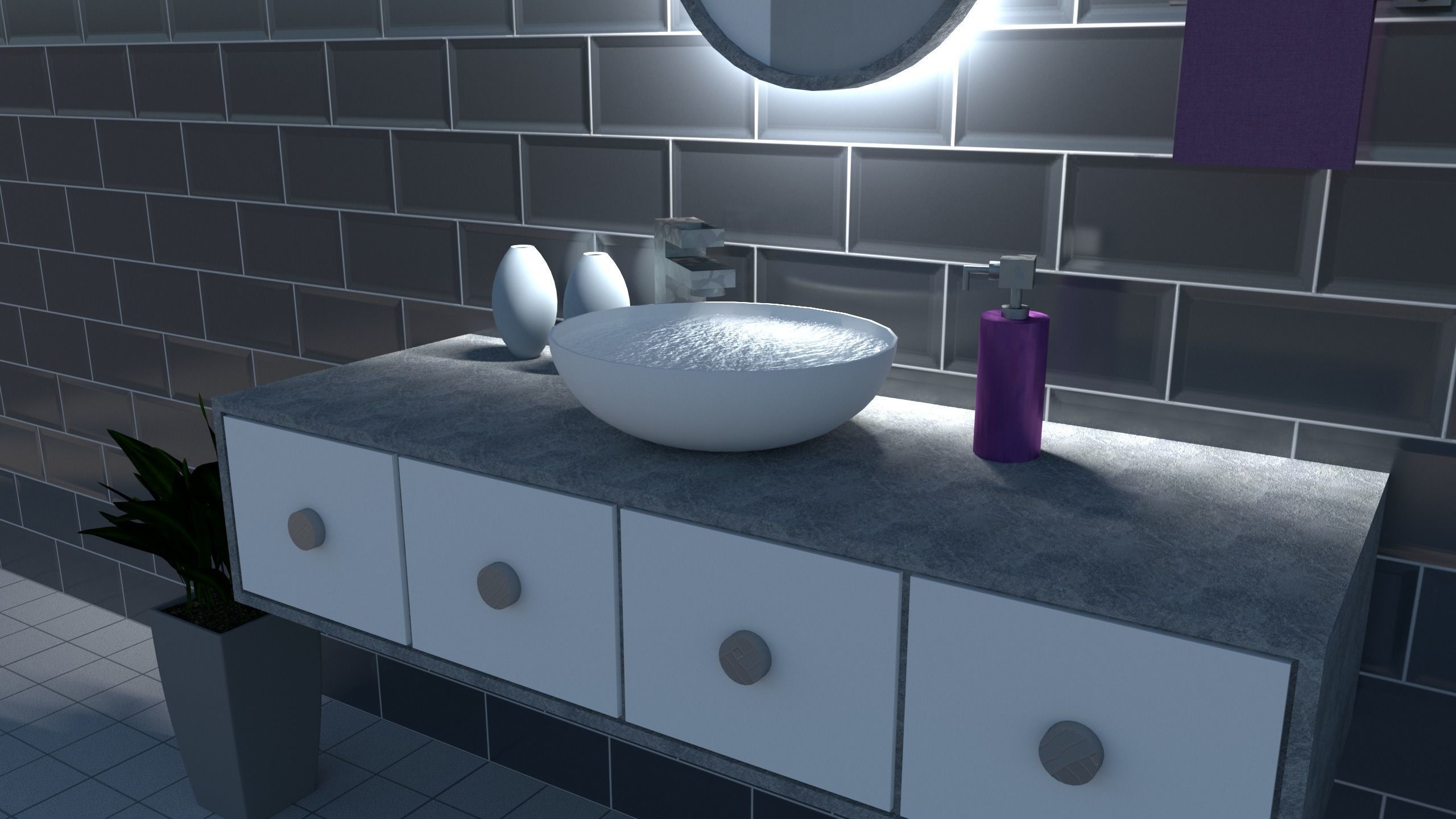 3D Bathroom Sink 3D model_3