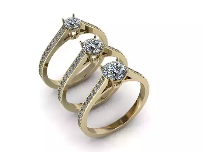 Jewelry Rings NINE RINGS 017 3D print model