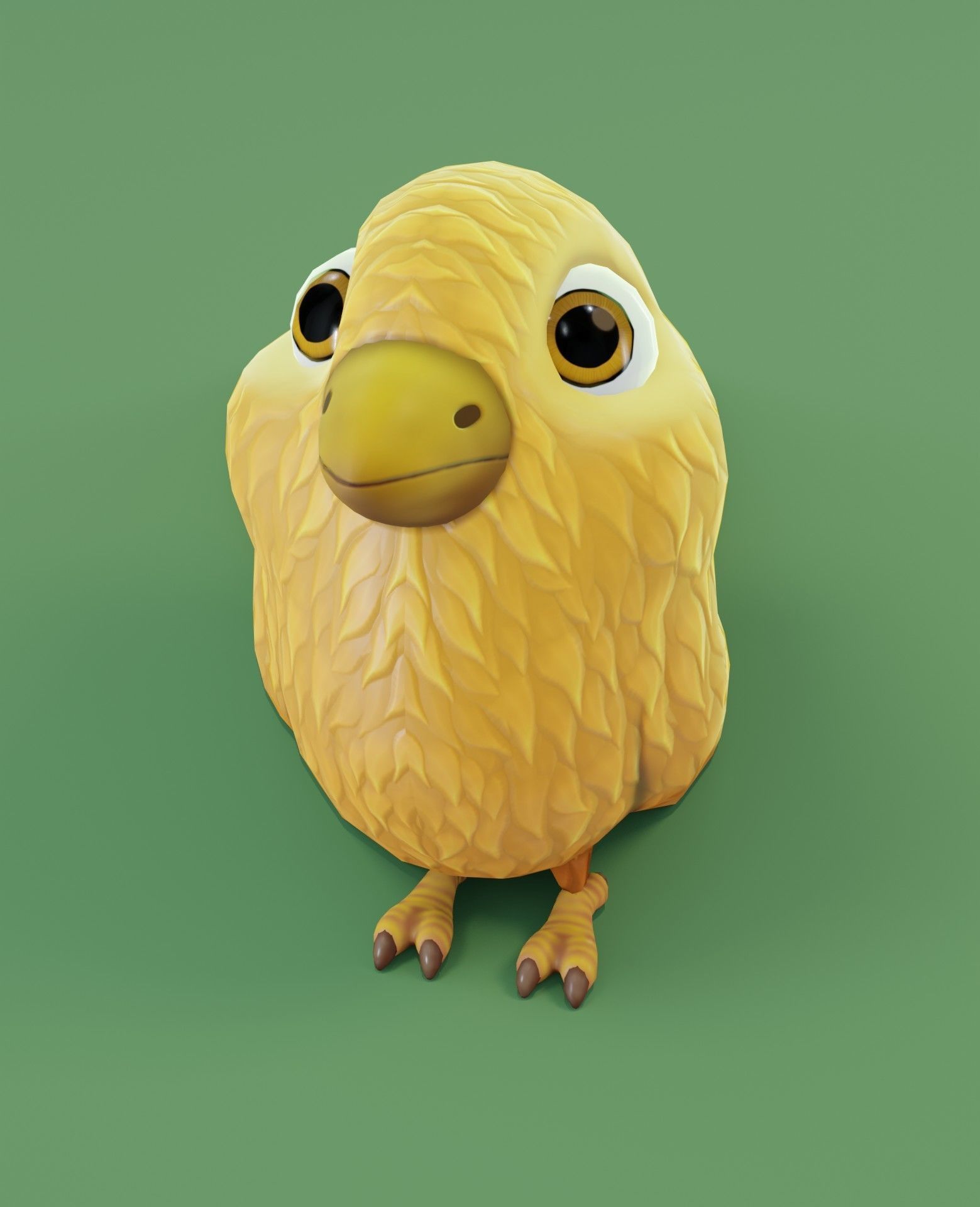 Chicken 3D Model bird Low-poly 3D model_12