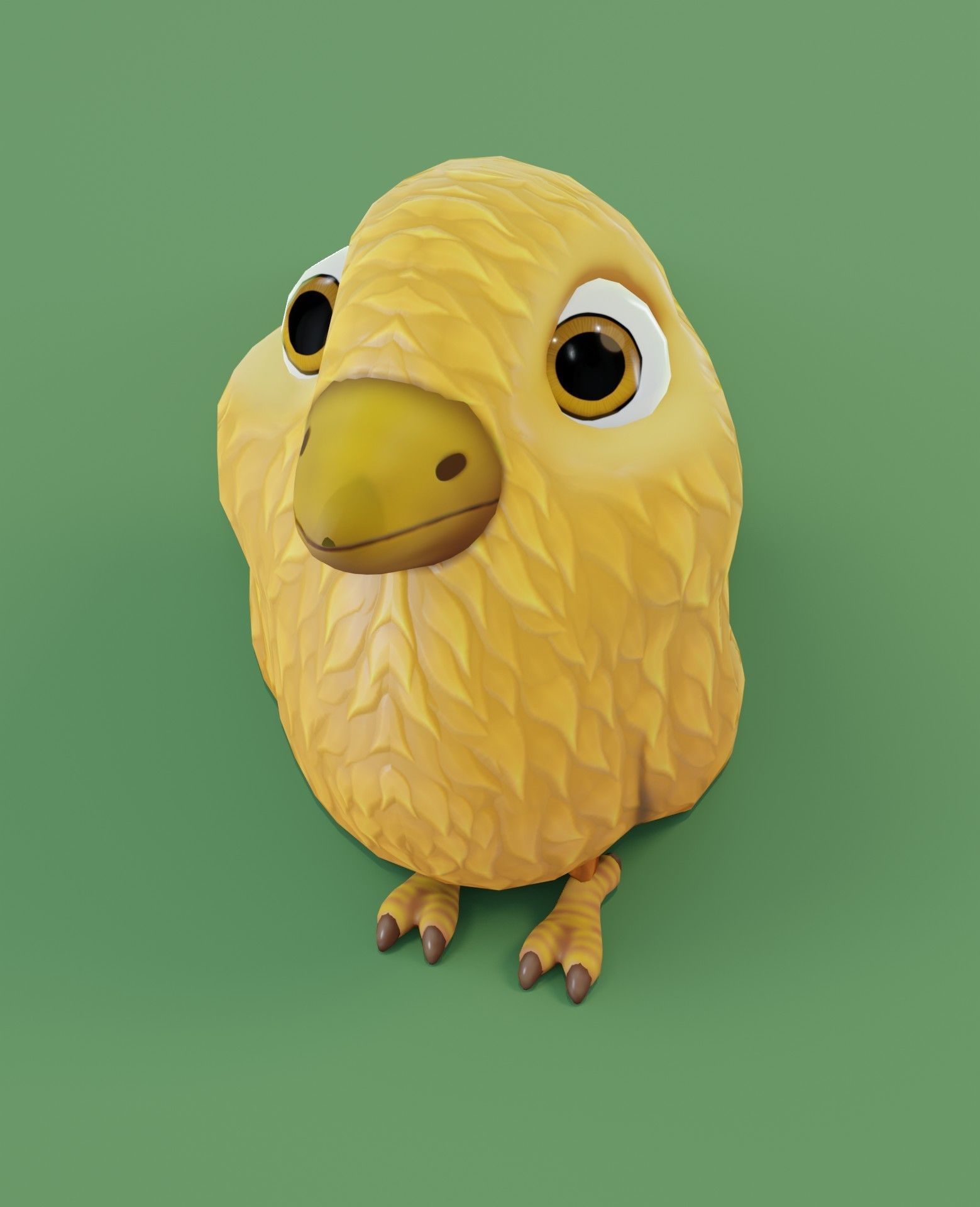 Chicken 3D Model bird Low-poly 3D model_11