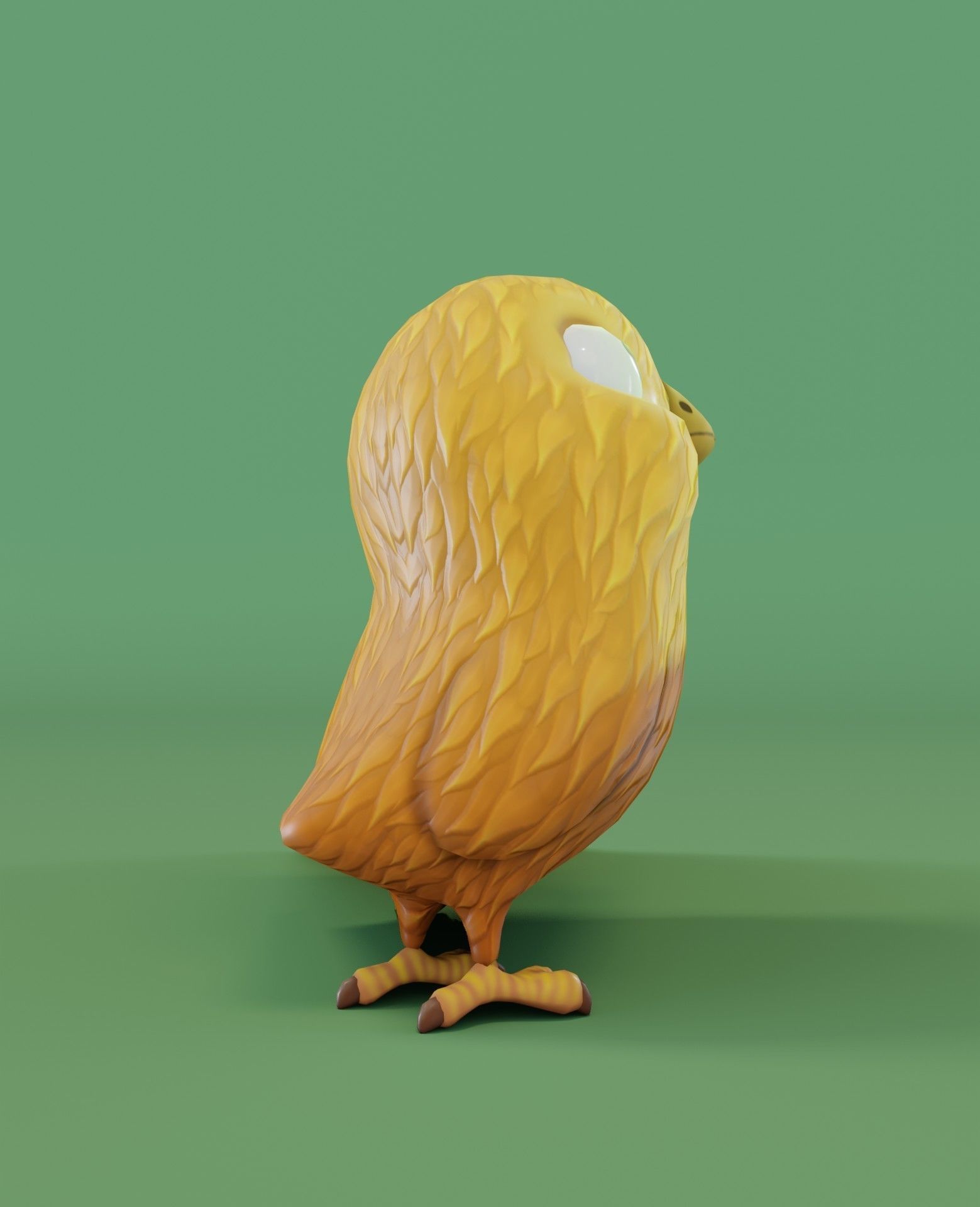 Chicken 3D Model bird Low-poly 3D model_4