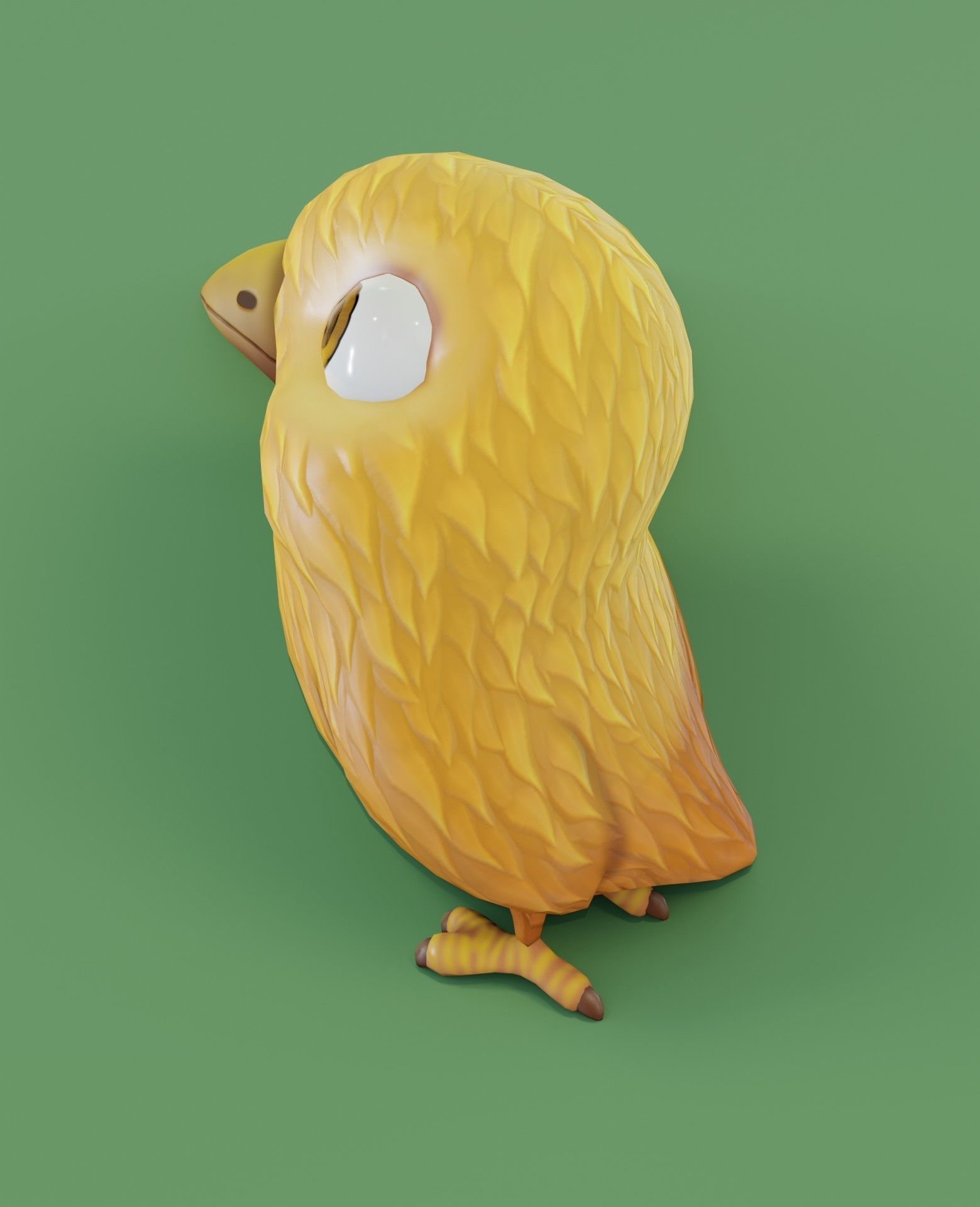 Chicken 3D Model bird Low-poly 3D model_9