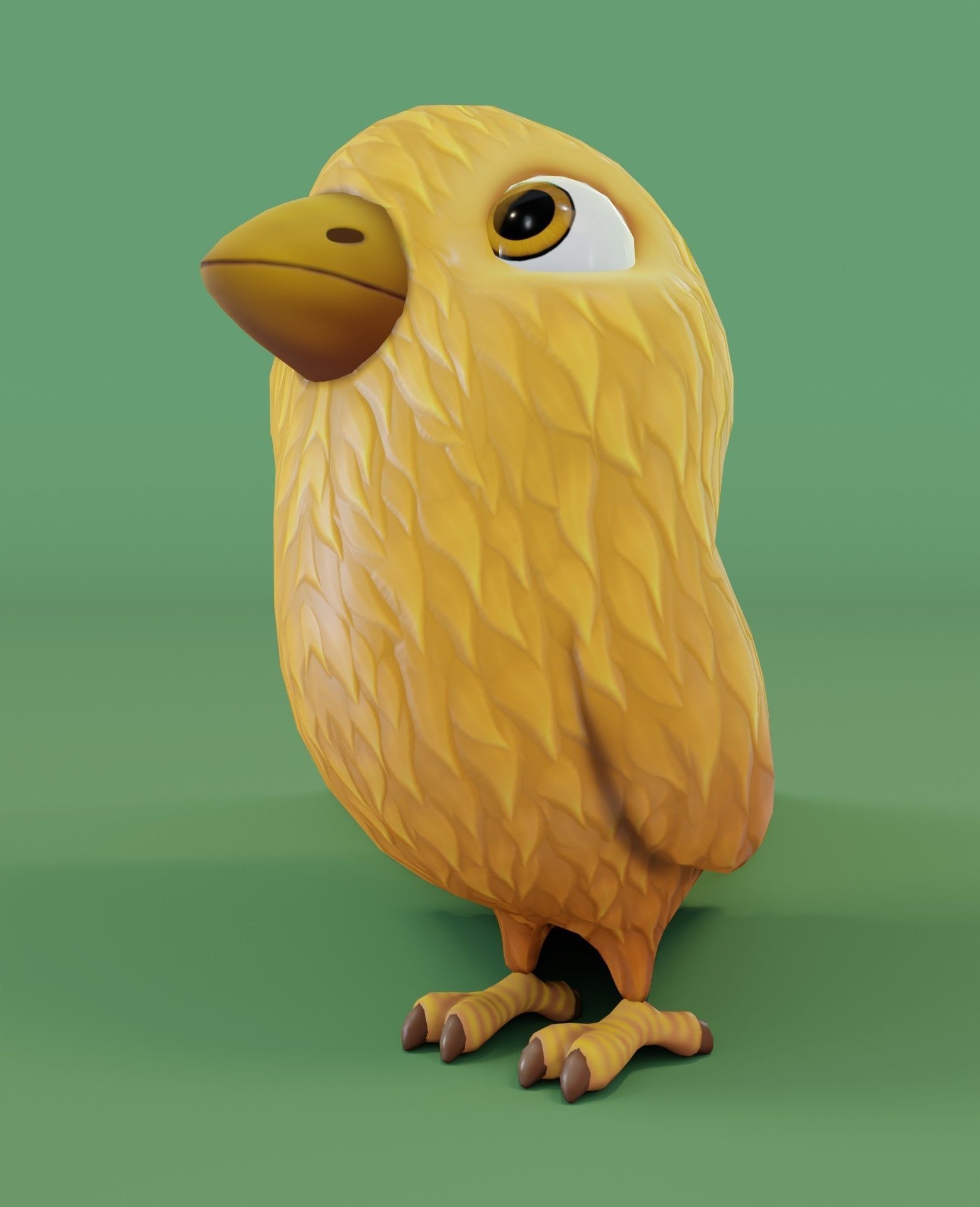 Chicken 3D Model bird Low-poly 3D model_7