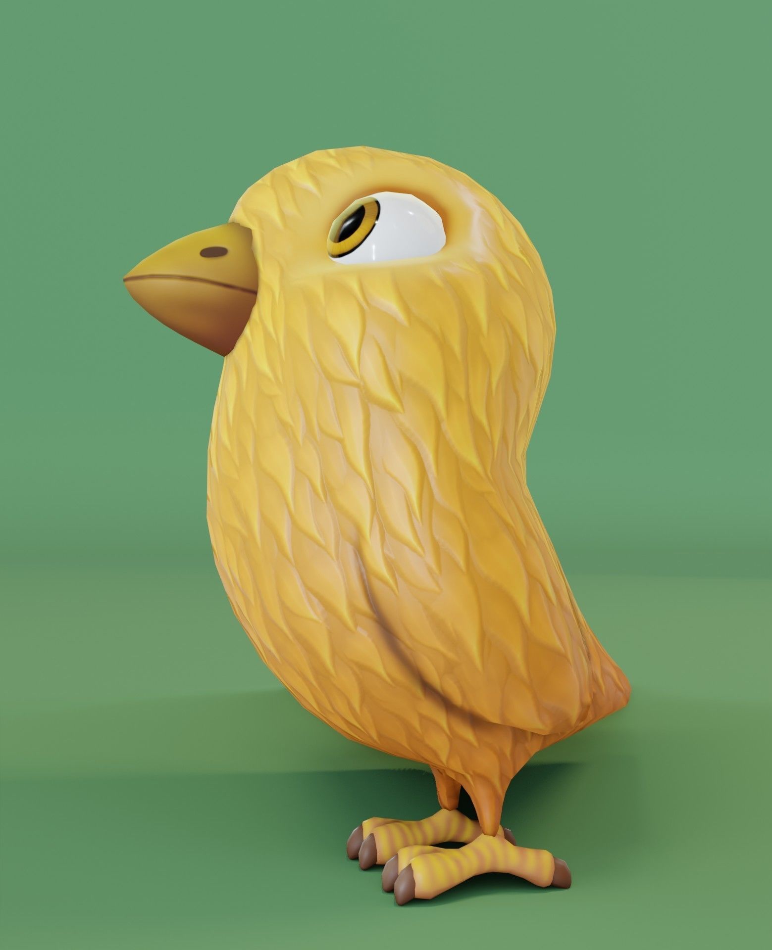 Chicken 3D Model bird Low-poly 3D model_5