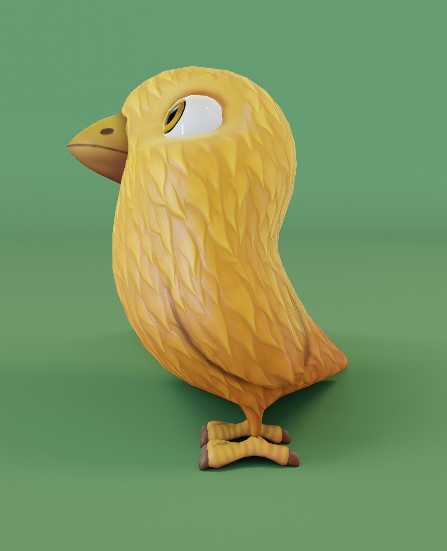 Chicken 3D Model bird Low-poly 3D model_8