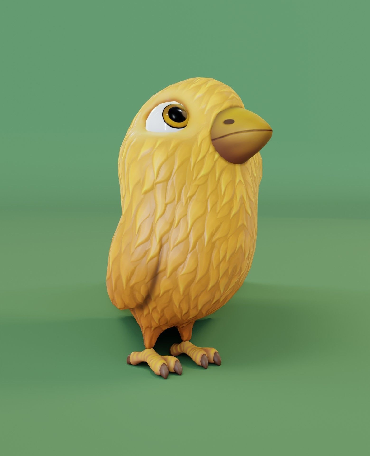 Chicken 3D Model bird Low-poly 3D model_3