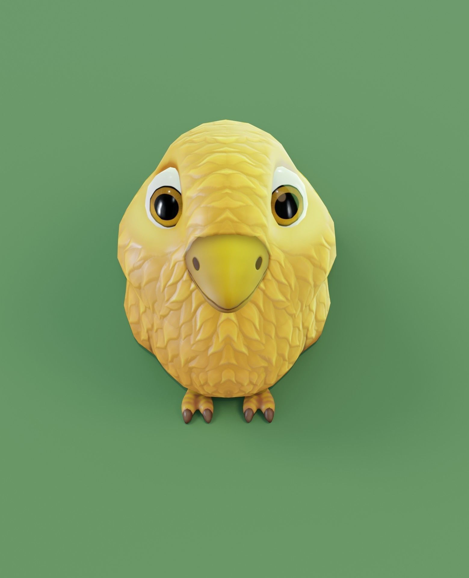 Chicken 3D Model bird Low-poly 3D model_19
