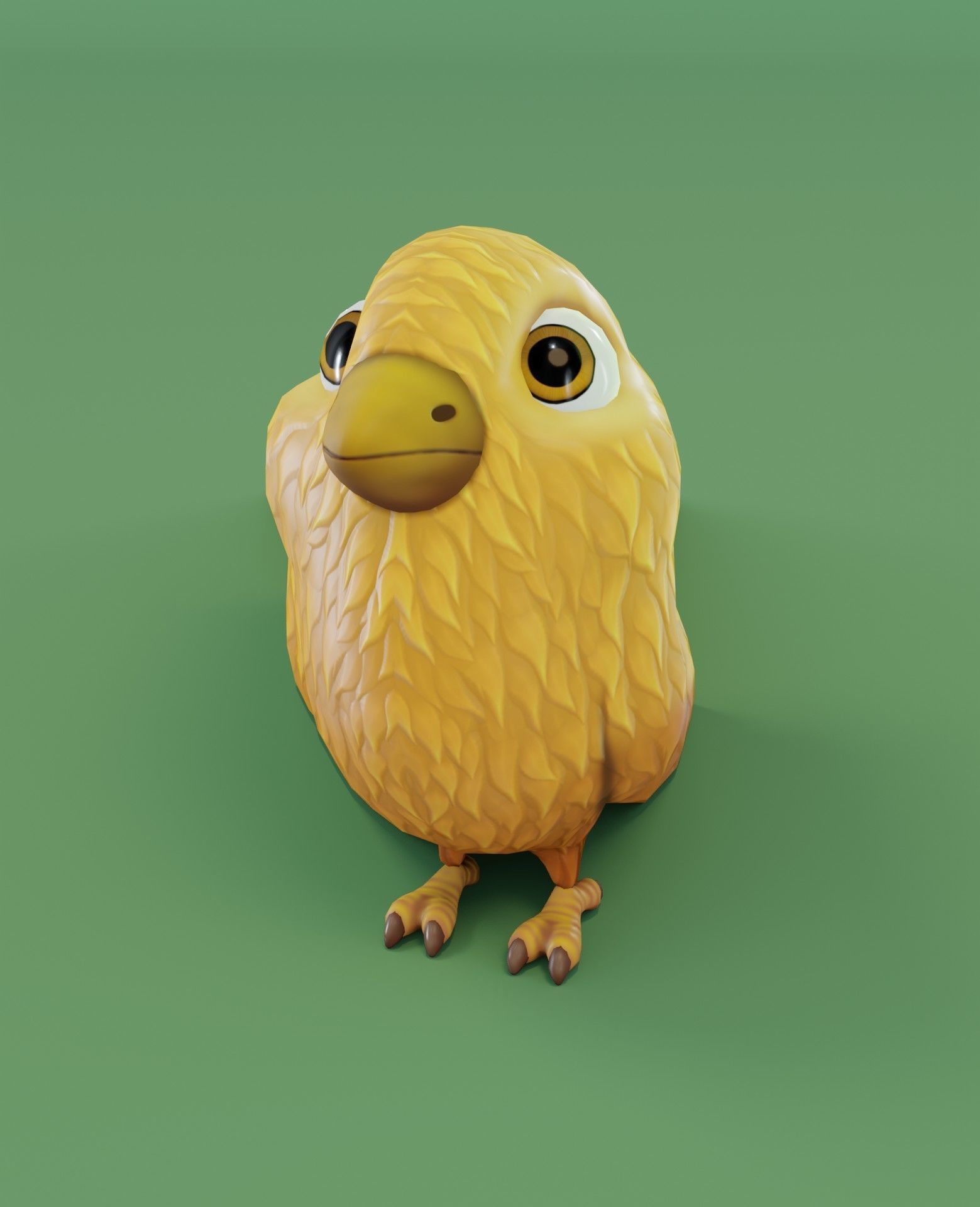 Chicken 3D Model bird Low-poly 3D model_2