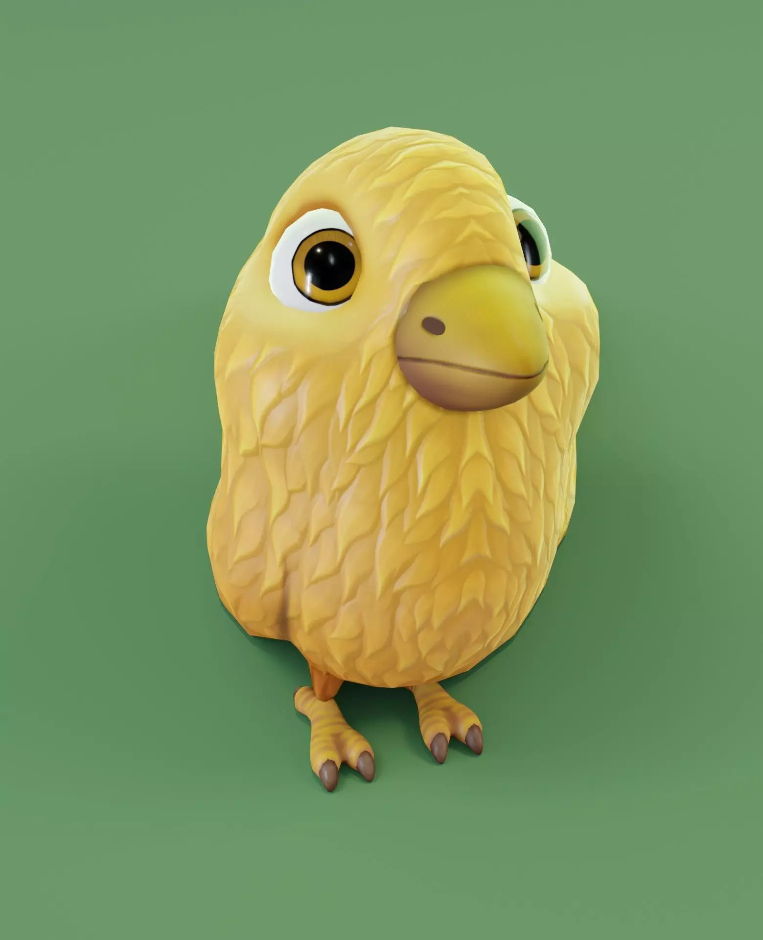 Chicken 3D Model bird Low-poly 3D model_0