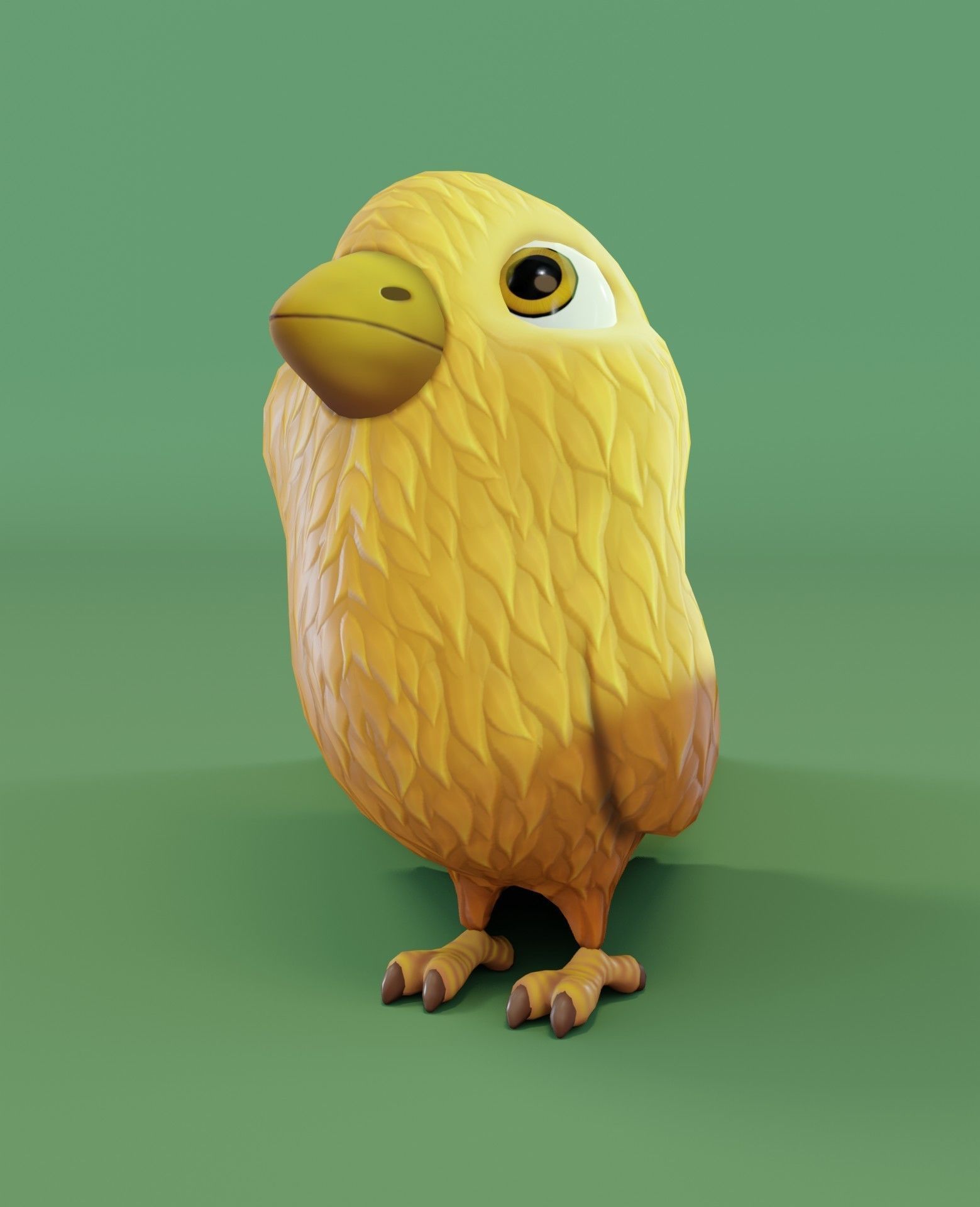 Chicken 3D Model bird Low-poly 3D model_14