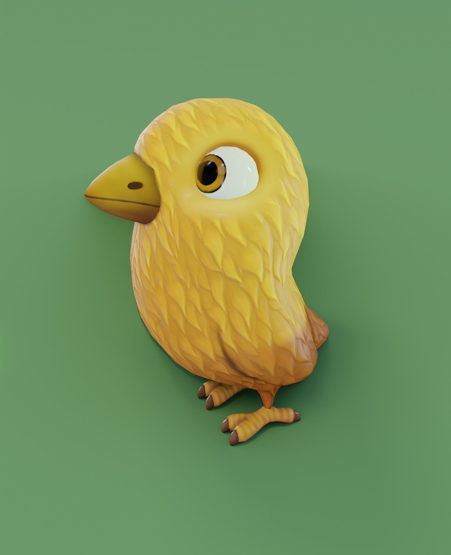 Chicken 3D Model bird Low-poly 3D model_20