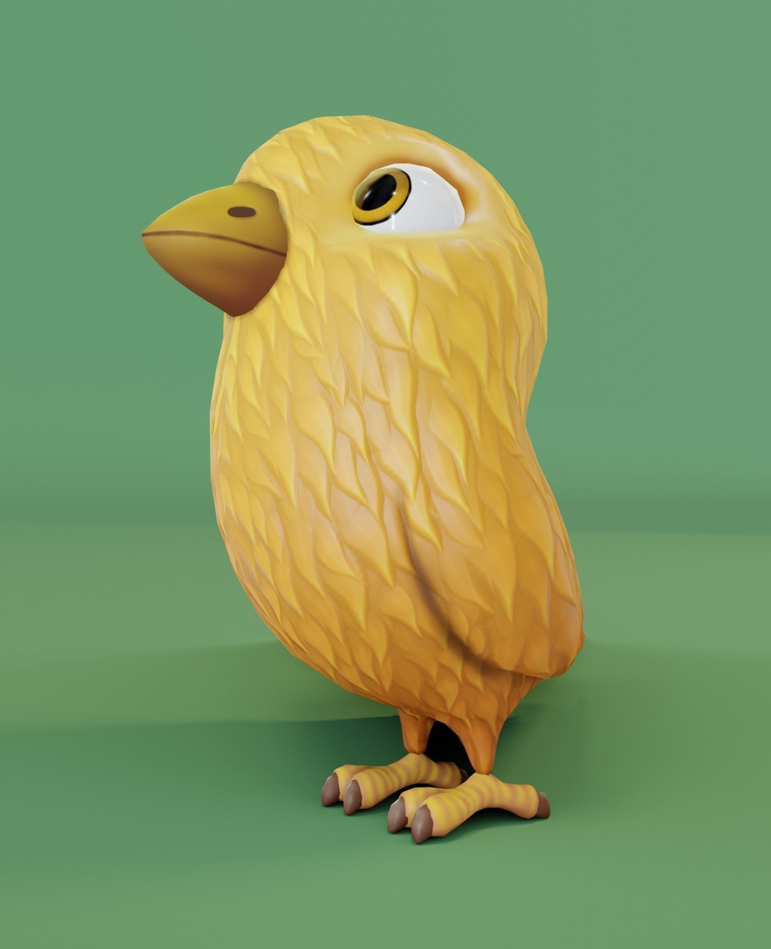 Chicken 3D Model bird Low-poly 3D model_10
