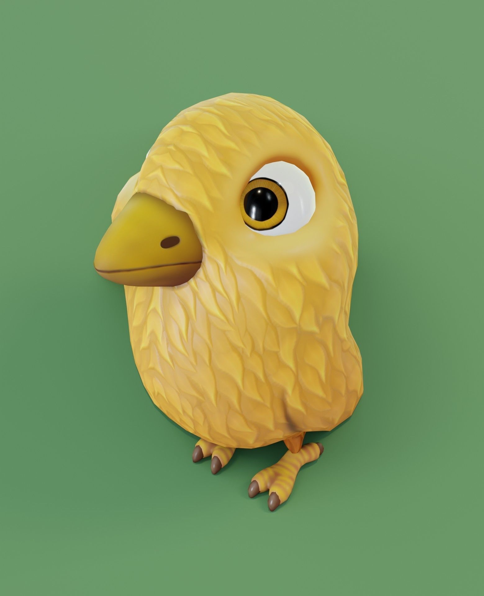 Chicken 3D Model bird Low-poly 3D model_6