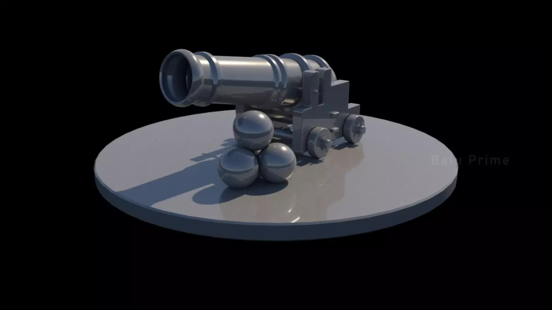 Cannon war machine - Vintage Free 3D model